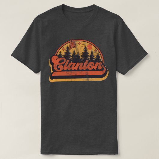 Clanton, Alabama T-shirt (Design voorkant)