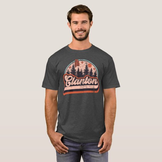 Clanton, Alabama T-shirt (Voorkant volledig)