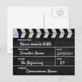 clap cinéma briefkaart (Voorkant / Achterkant)