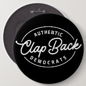 Clapback Democraten Ronde Button 6,0 Cm (Voorkant /achterkant)