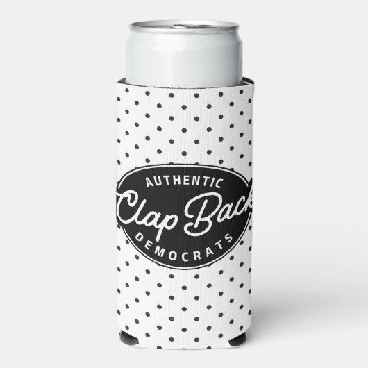 Clapback Democraten Seltzer Blikjeskoeler (Seltzer Voorkant)