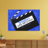 CLAPBOARD Bar Mitzvah Inloggen Memory Board Canvas Afdruk (Insitu (Woonkamer))