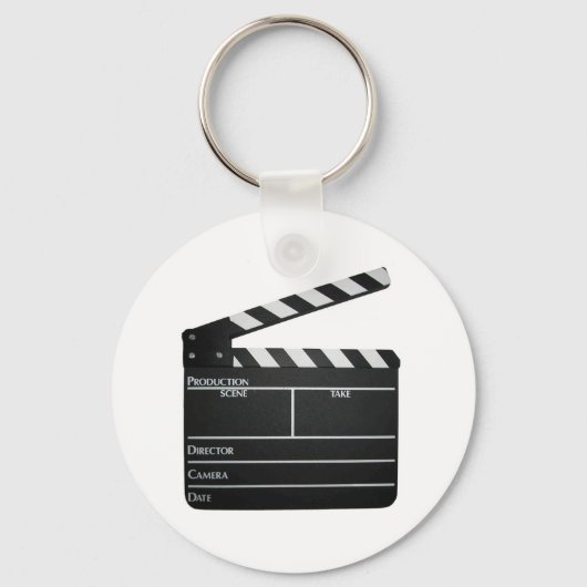 Clapboard Film Film Slate Sleutelhanger (Voorkant)