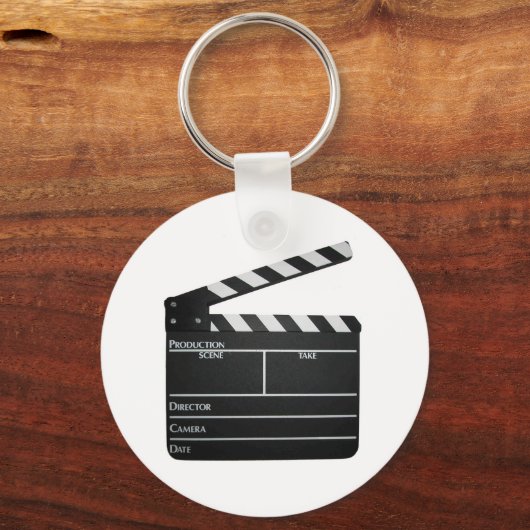 Clapboard Film Film Slate Sleutelhanger (Voorkant)