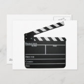Clapboard Film Slate Briefkaart (Voorkant / Achterkant)