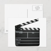 Clapboard film "slate clapper" briefkaart (Voorkant / Achterkant)