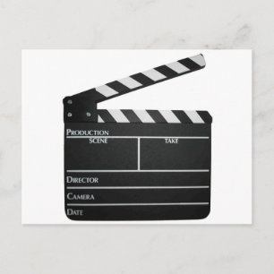 Clapboard film "slate clapper" briefkaart