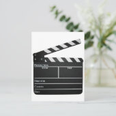 Clapboard film "slate clapper" briefkaart (Staand voorkant)
