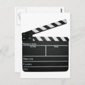 Clapboard film "slate clapper" briefkaart (Voorkant / Achterkant)