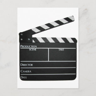 Clapboard film "slate clapper" briefkaart