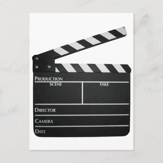 Clapboard film "slate clapper" briefkaart (Voorkant)