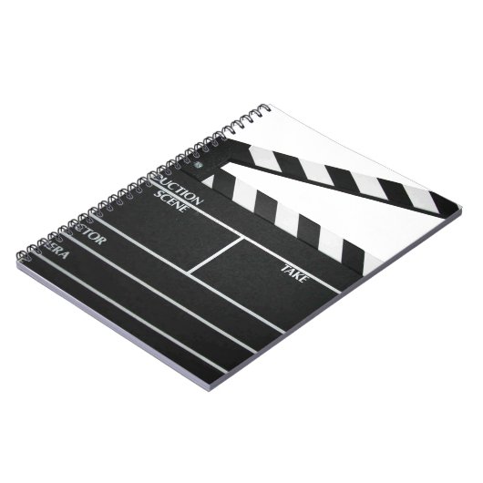 Clapboard film "slate clapper" notitieboek (Linkerzijde)