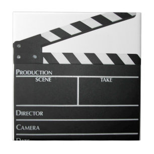 Clapboard film "slate clapper" tegeltje