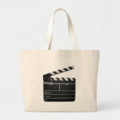 Clapboard Film Slate Grote Tote Bag (Voorkant)