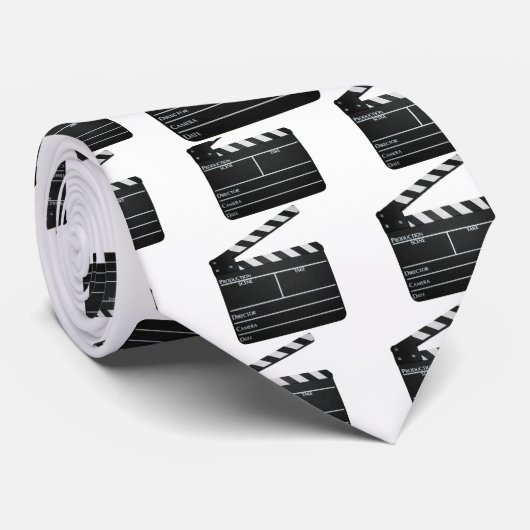 Clapboard Film Slate Stropdas (Opgerold)