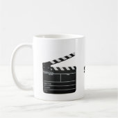 Clapboard, filmmaker - Gepersonaliseerd Koffiemok (Links)