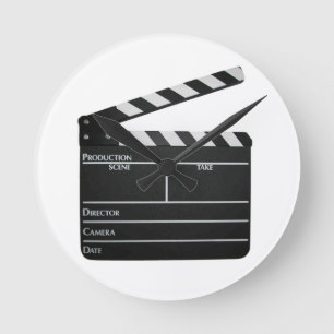 Clapboard Filmmaker Movie Clock Ronde Klok