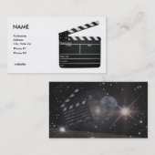 Clapboard, FILMMAKER visitekaartje Gepersonaliseer (Voorkant / Achterkant)