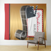 CLAPBOARD FILMSTRIP MOVIE Photo-Op BACKDROP Wandkleed (In Situ (horizontaal))