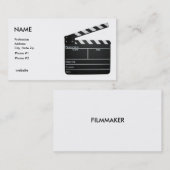 Clapboard, NAME, Professie, Adres, Stad, Sta.. Visitekaartje (Voorkant / Achterkant)