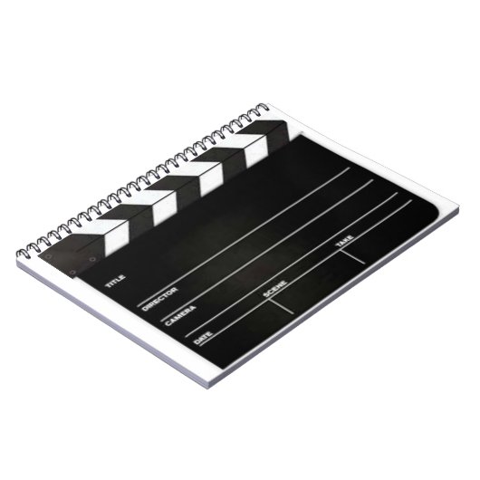 Clapboard Slate Spiral notebook van Director Notitieboek (Linkerzijde)