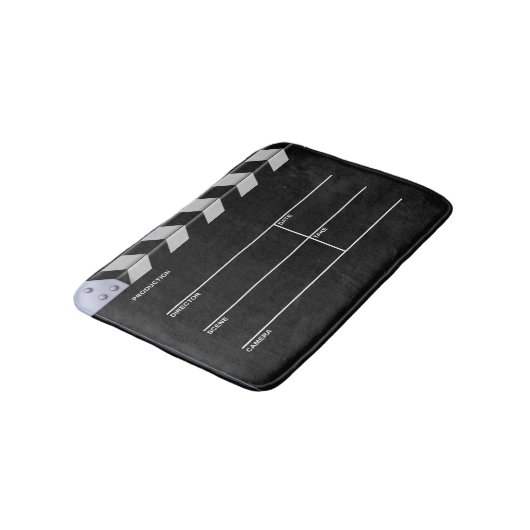 Clapbordcinema voor actie badmat (Gekanteld)