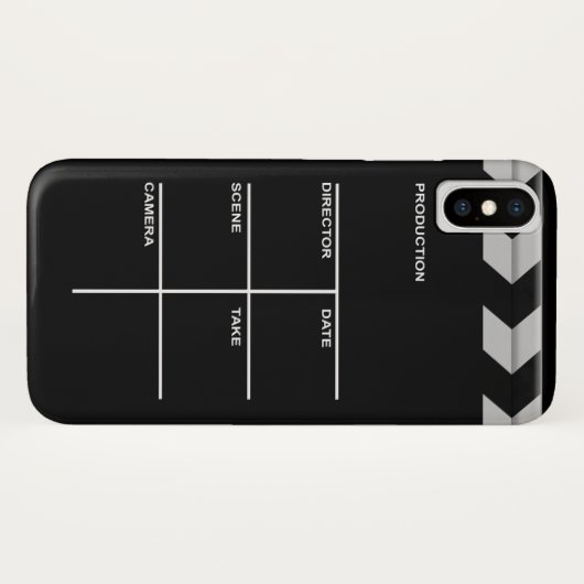 Clapbordcinema voor actie Case-Mate iPhone case (Achterkant (horizontaal))