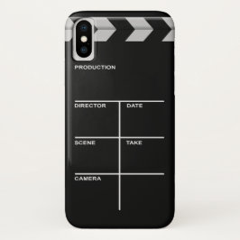 Clapbordcinema voor actie iPhone x hoesje