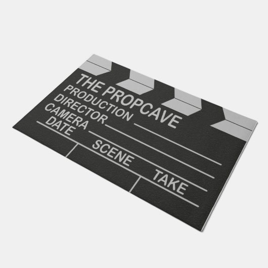 Clapper Board Mat, Film Room Deurmat (Schuin)