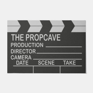 Clapper Board Mat, Movie Room Deurmat