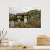 Clapper Bridge in het Nationaal Park Dartmoor Poster (Keuken)