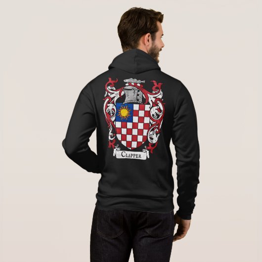 Clapper Coat of Arms Mannen Hoodie (Achterkant volledig)