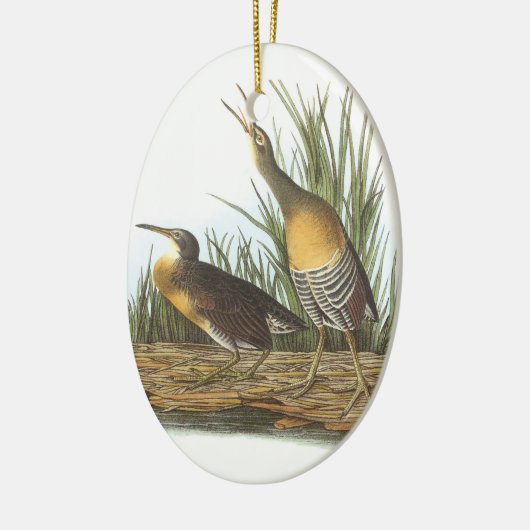 Clapper Rail van Audubon Keramisch Ornament (Links)