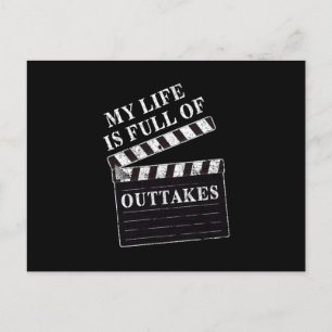 Clapperboard Actor Actress Movie Actrress Theater  Briefkaart