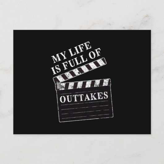 Clapperboard Actor Actress Movie Actrress Theater  Briefkaart (Voorkant)