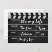 clapperboard bioskoop "het mijn Leven " is Briefkaart (Voorkant / Achterkant)
