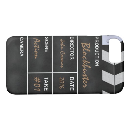 Clapperboard cinema "Blockbuster" Case-Mate iPhone Case (Achterkant (Horizontaal))