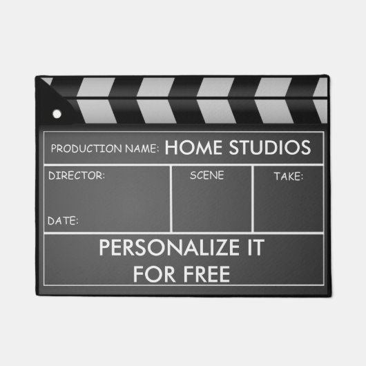 Clapperboard Doormat Deurmat (Voorkant)