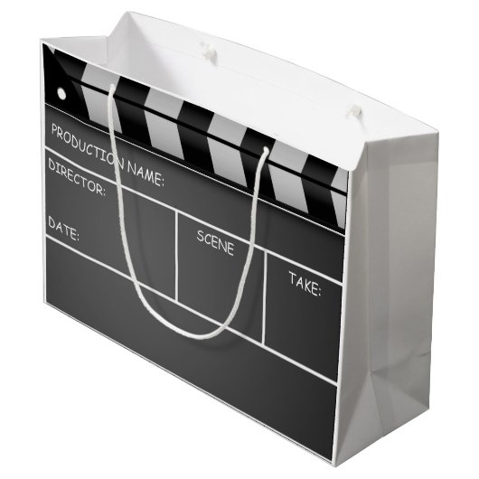 Clapperboard - grote cadeau large cadeautasje (Achterkant Gekanteld)