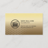 Clapperboard Icon Film Director beeldende kunst Visitekaartje (Voorkant)