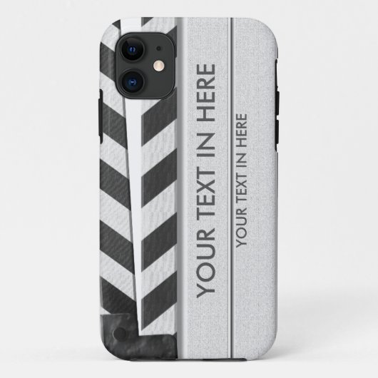 Clapperboard iPhone 5 hoesje - met jouw tekst (Achterkant)