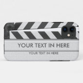 Clapperboard iPhone 5 hoesje - met jouw tekst (Achterkant (horizontaal))