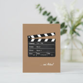 Clapperboard met aanpasbare tekst kaart (Staand voorkant)