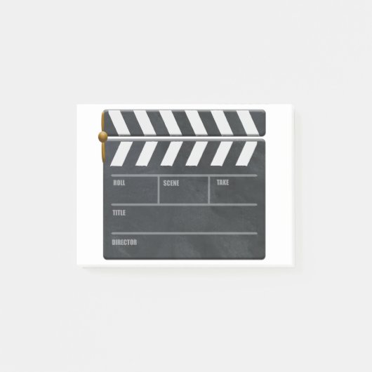 Clapperboard met exemplaarruimte voor verpersoonli post-it® notes (Voorkant)
