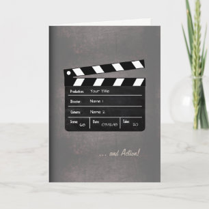 Clapperboard met jouw tekst!