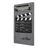 Clapperboard met Jouw tekst! Mini Klembord (Angled2)
