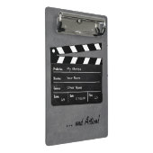 Clapperboard met Jouw tekst! Mini Klembord (Schuin)