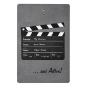 Clapperboard met Jouw tekst! Mini Klembord (Achterkant)