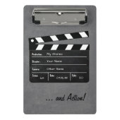Clapperboard met Jouw tekst! Mini Klembord (Voorkant)