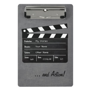 Clapperboard met Jouw tekst! Mini Klembord